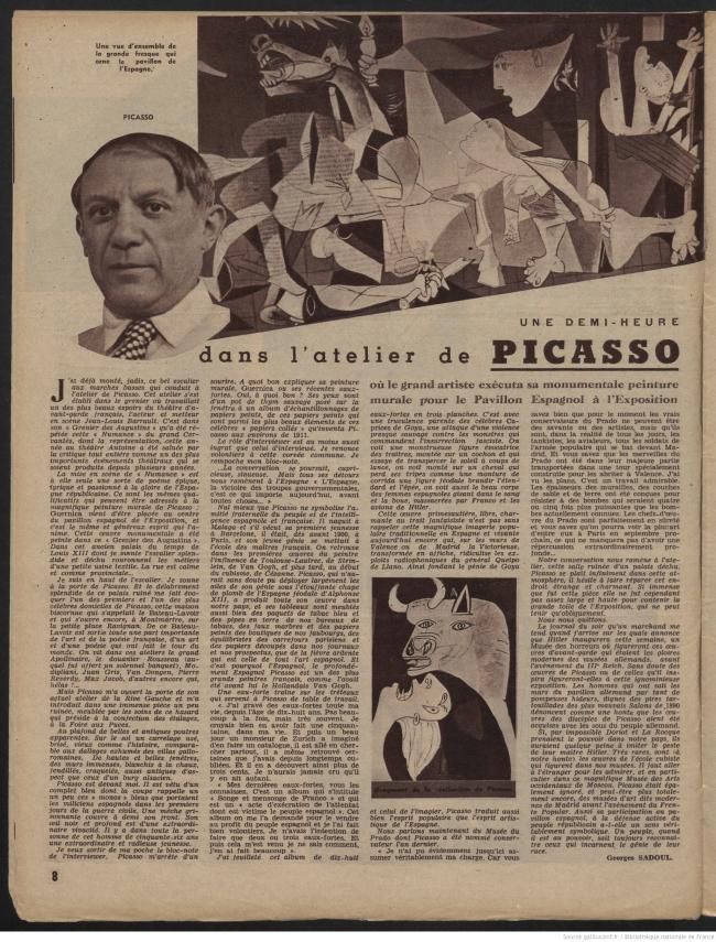 Media hora en el estudio de Picasso
