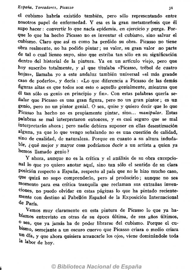 EN España, toreadores, Picasso