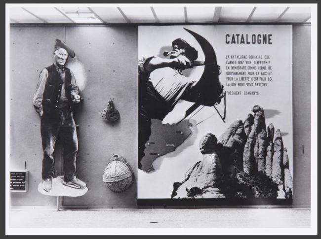 Exposition: panneau sur la Catalogne