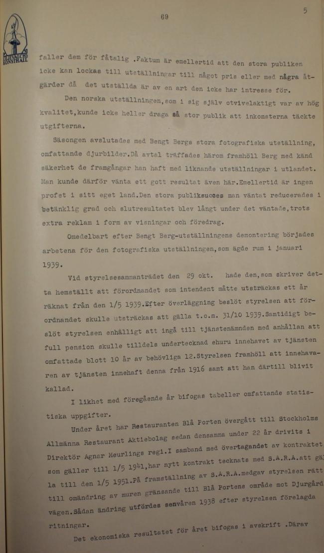 Correspondencia entre Liljewalchs Konsthall de Estocolmo y otras instituciones