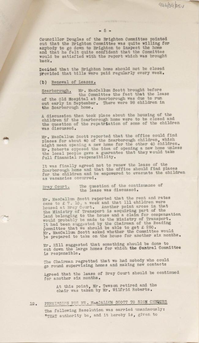 Actas del National Joint Committee For Spanish Relief