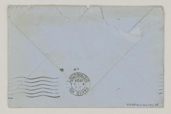 Postal de Roland Penrose para Pablo Picasso y Dora Maar