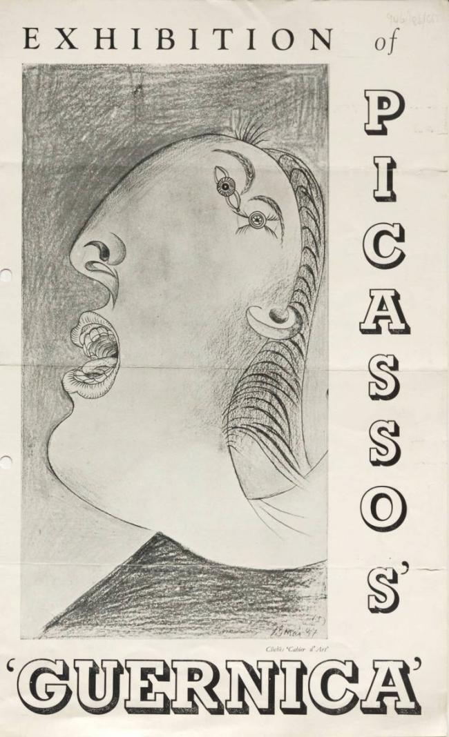 Cartel de Picasso's Guernica, New Burlington Galleries (1)
