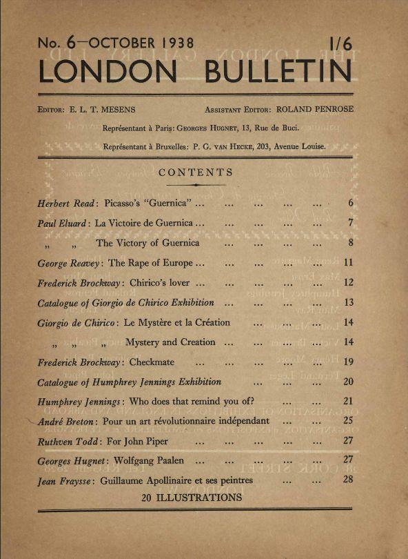 «Guernica», artículo aparecido en London Bulletin