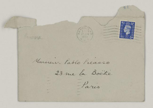 Roland Penrose's letter to Pablo Picasso, dated 21 January 1939