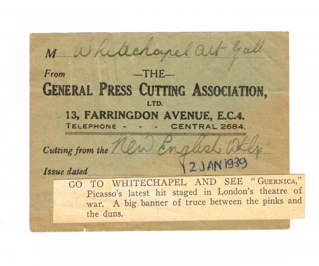 Vaya a Whitechapel y vea Guernica