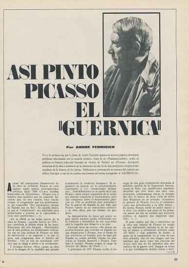 Así pinto Picasso el Guernica