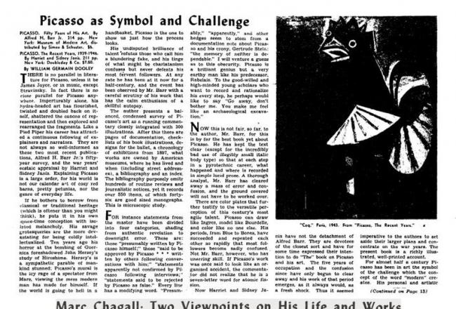 Picasso como símbolo y desafío