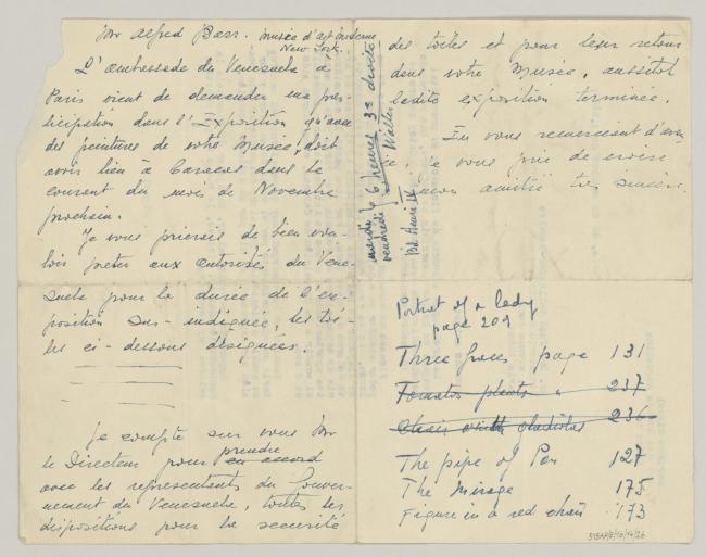 A letter from Mariano Miguel to José Ballester-Gozalvo