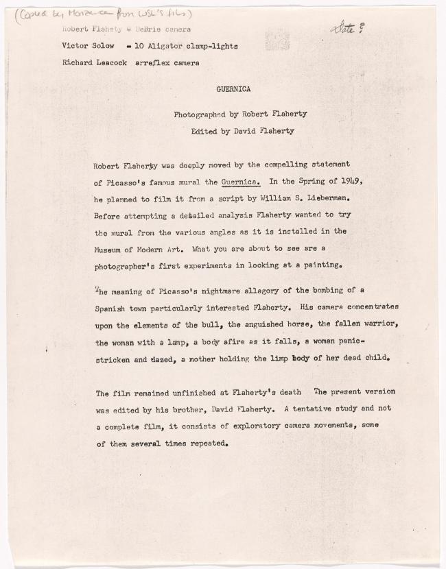  Robert Flaherty's Guernica