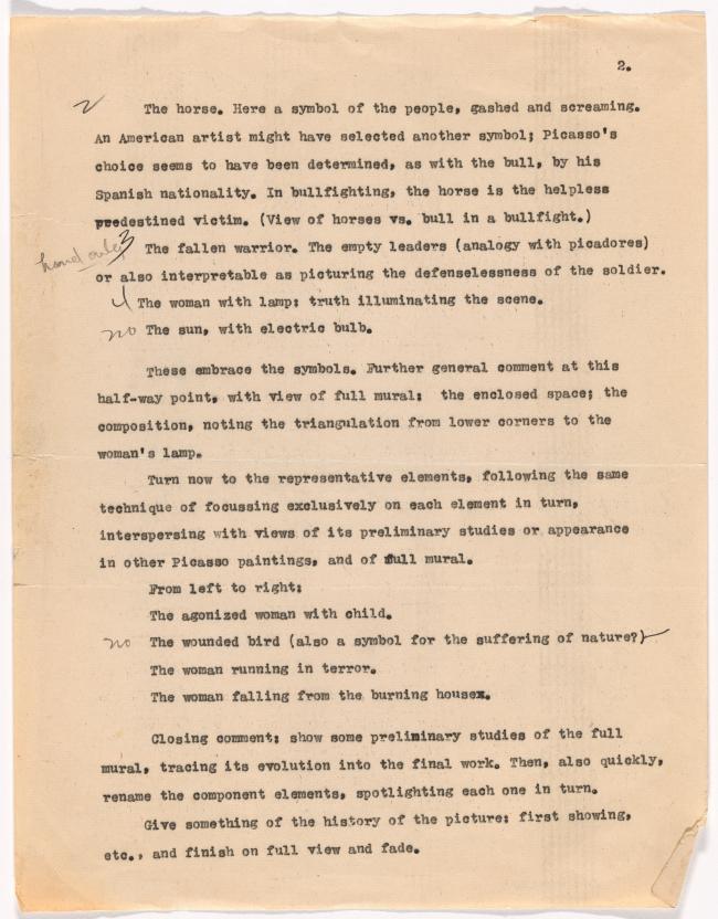 Escaleta de la película Guernica, de Robert Flaherty