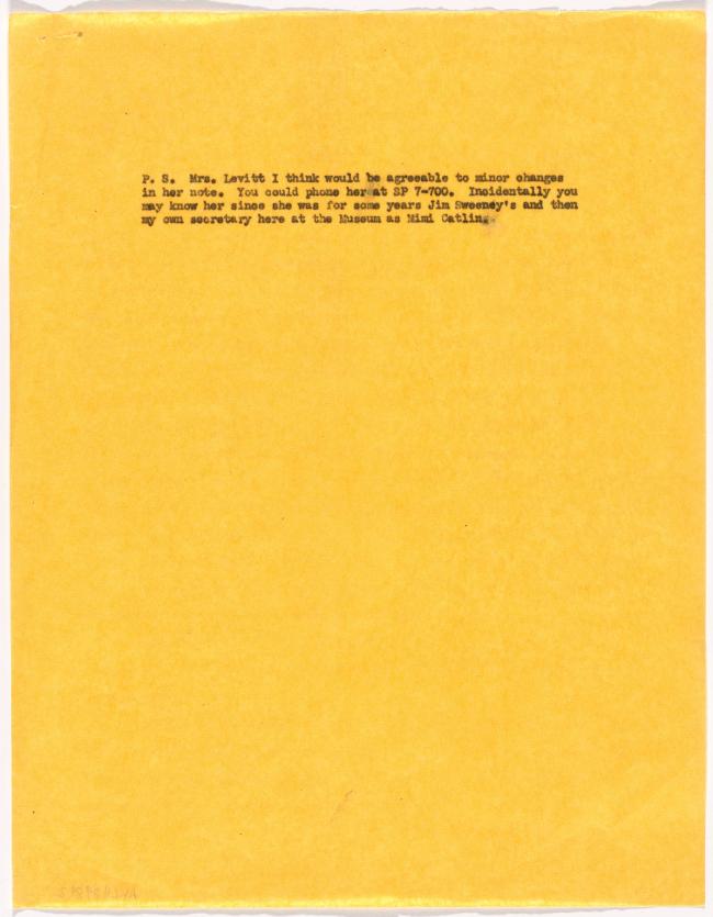 Carta de Alfred H. Barr Jr. a Robert Goldwate