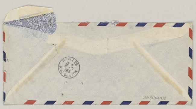 A letter from Letitia T. Howe to Pablo Picasso