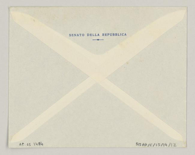 Carta de Eugenio Reale a Pablo Picasso del 17 de agosto de 1953