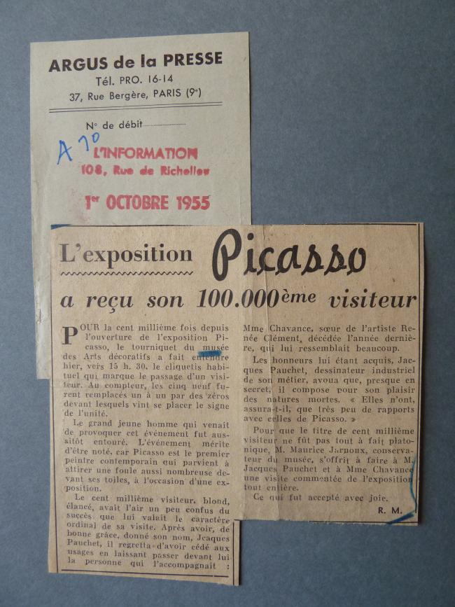La exposición Picasso recibió a su visitante 100.000