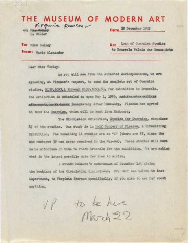 Carta de Marie Alexander a Dorothy Dudley