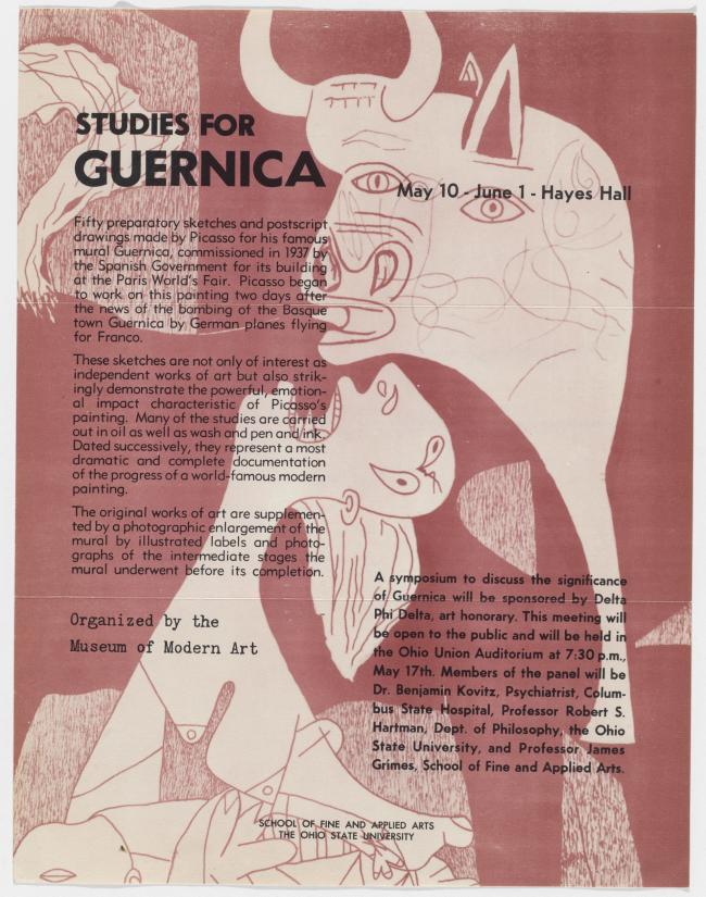Studies for Guernica, Ohio State University