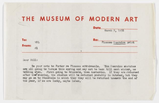 Carta de Dorothy L. Lytle a William S. Lieberman