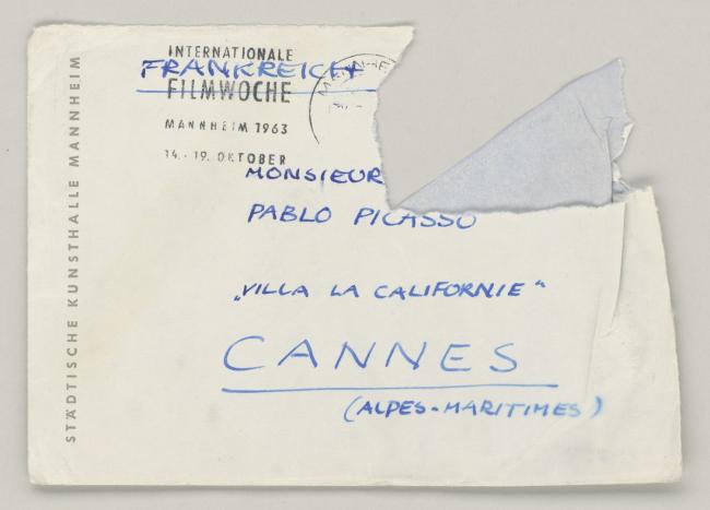 Carta de Heinz Fuchs a Pablo Picasso