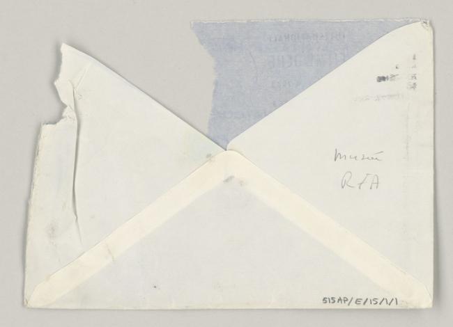 Carta de Heinz Fuchs a Pablo Picasso