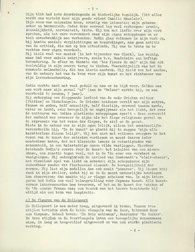 Historia y cronología de Picasso y memoria del proyecto de la exposición de Rodin