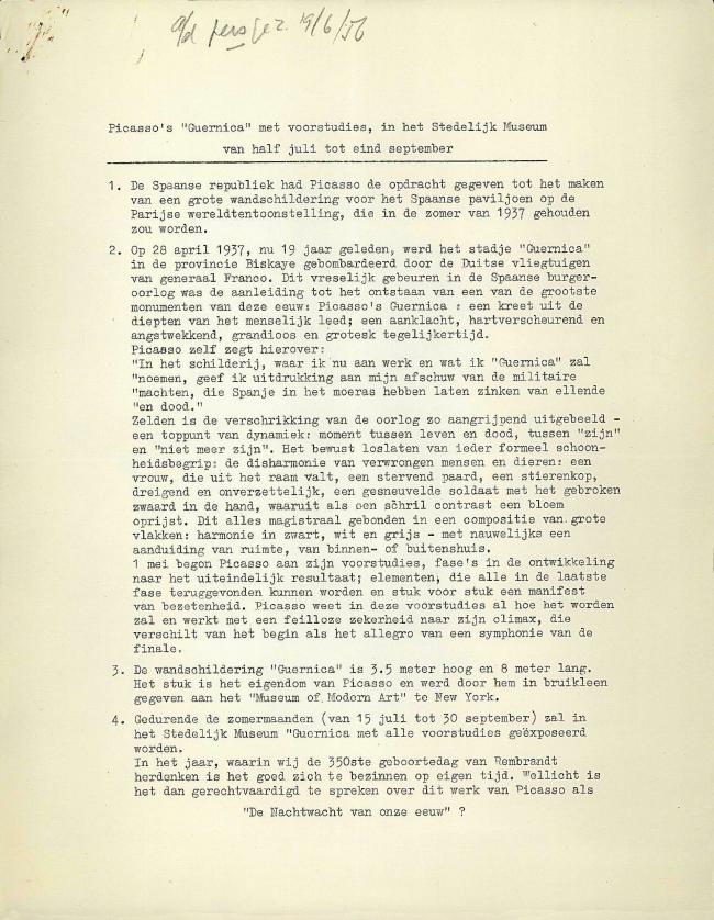 Historia y cronología de Picasso y memoria del proyecto de la exposición de Rodin