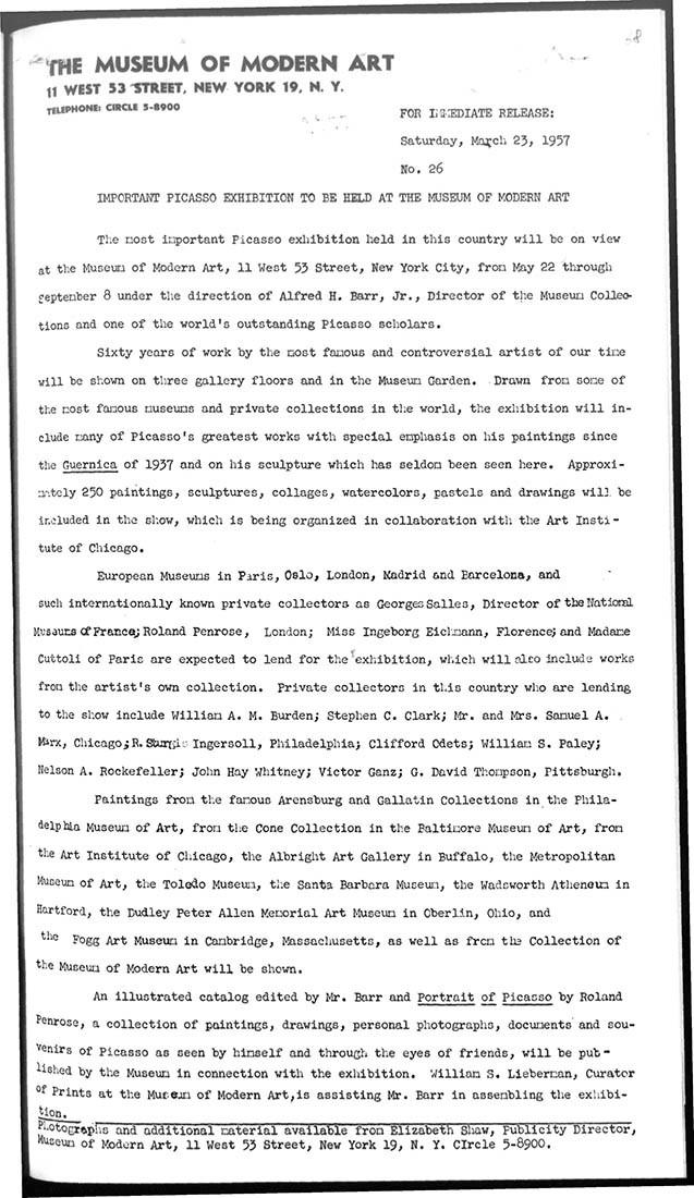 An important exhibition to be held at the Museum of Modern Art