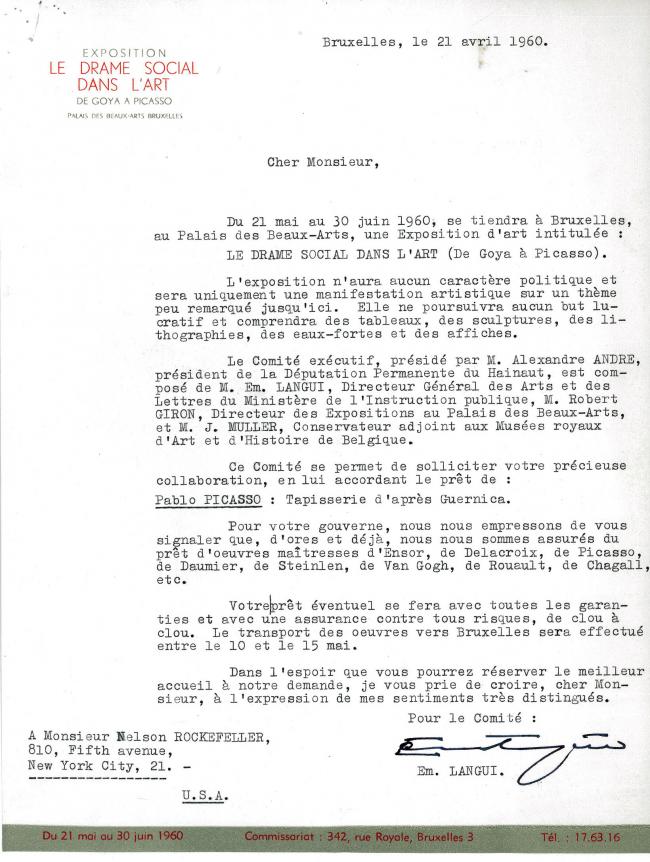 EN Carta de Emil Langui a Nelson Rockefeller