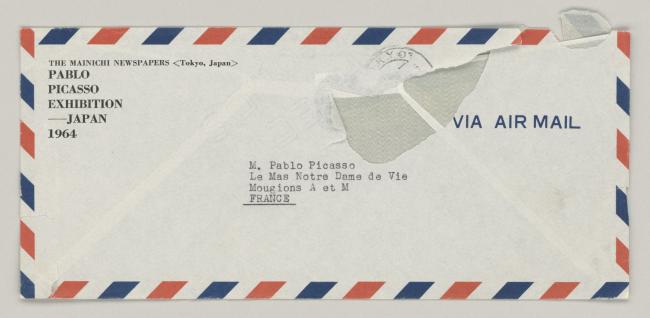 Carta de Tsunetaka Ueda a Pablo Picasso