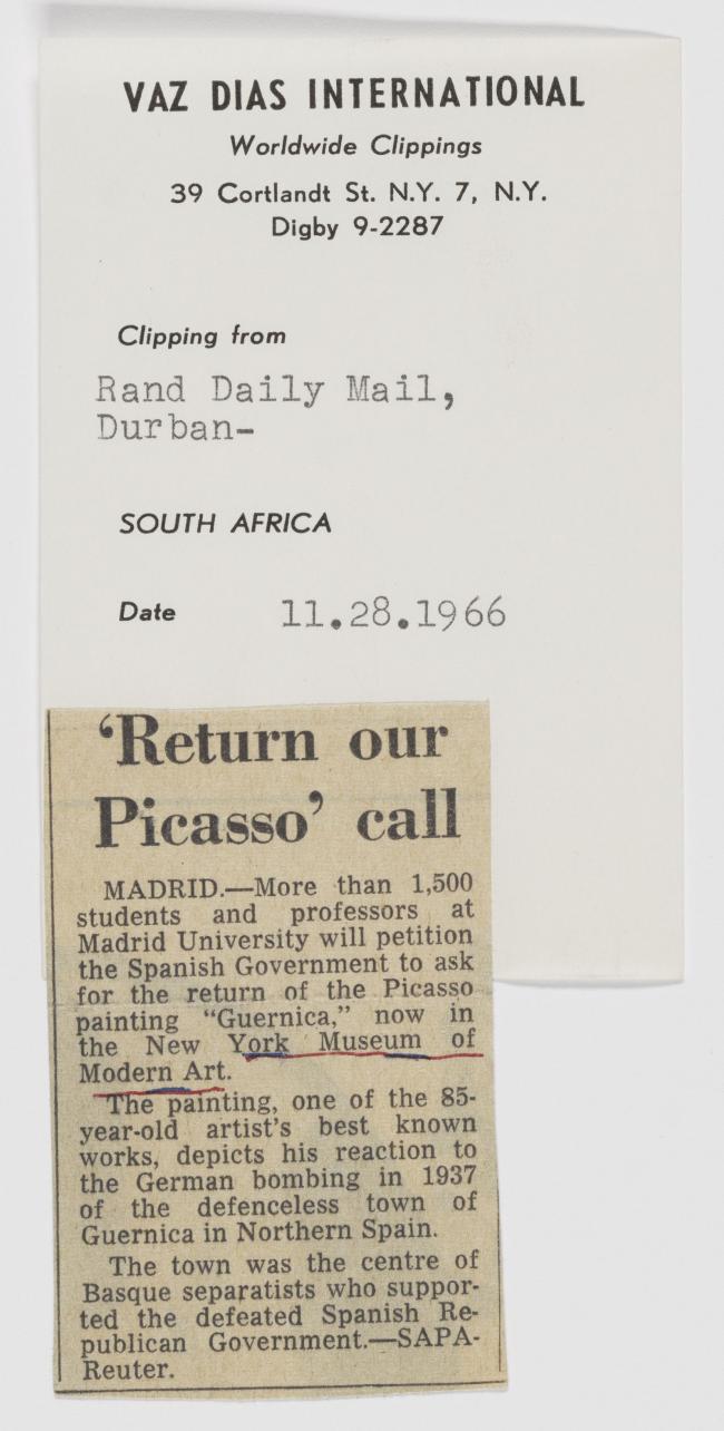 Return Our Picasso Call