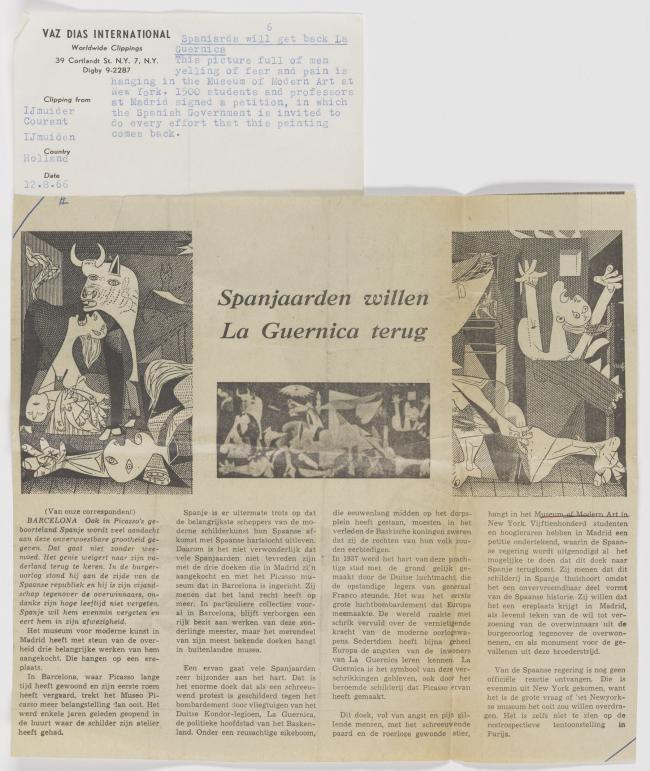 Los españoles quieren que les devuelvan Guernica