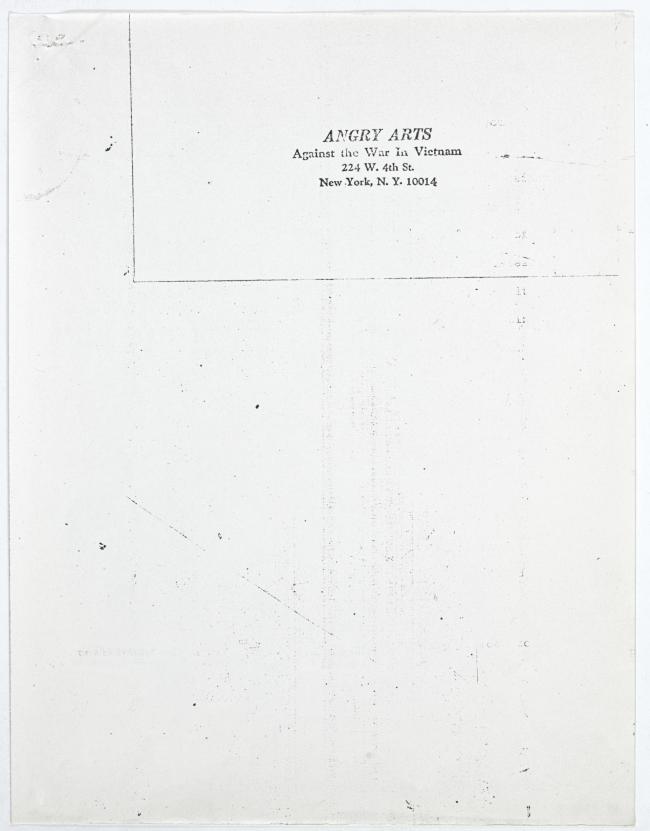 Petition from Angry Arts to Picasso to withdraw <em>Guernica</em> from MoMA, New York, April 1967