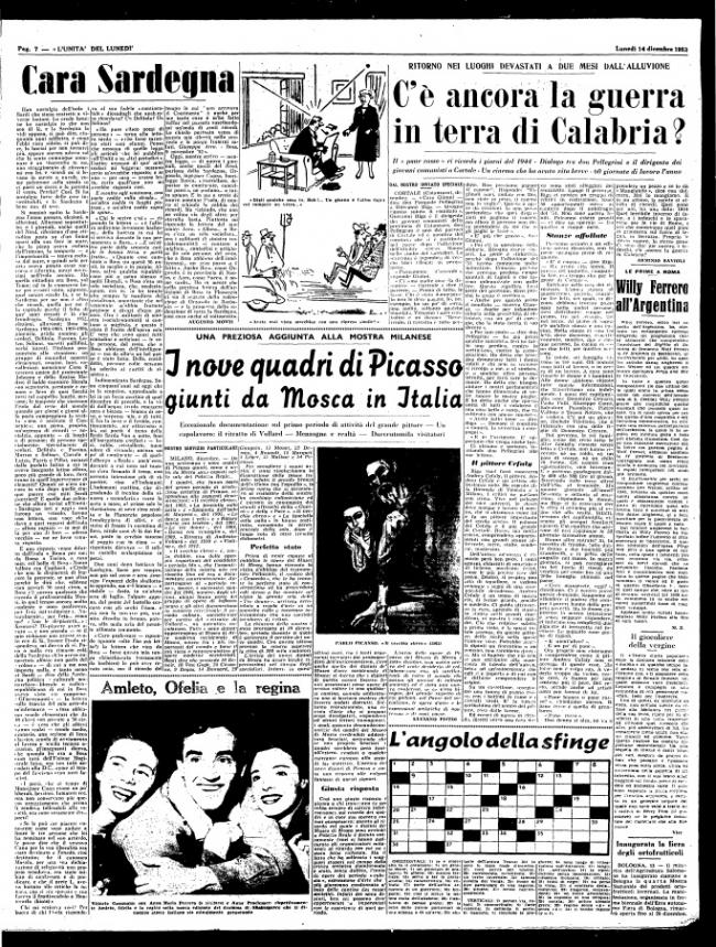 Los nueve cuadros de Picasso reunidos por Moscú para Milán