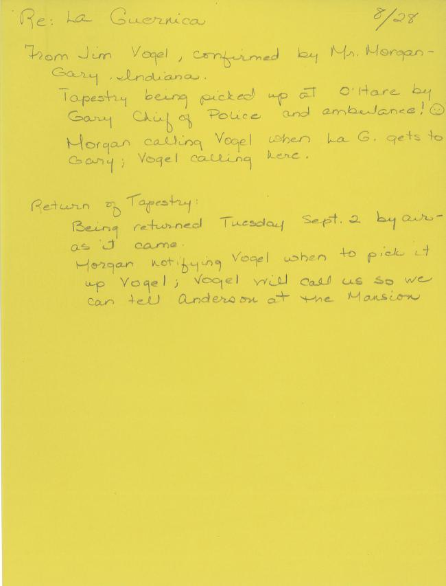 Carta de Peggy Lazarus a Carol K. Uht