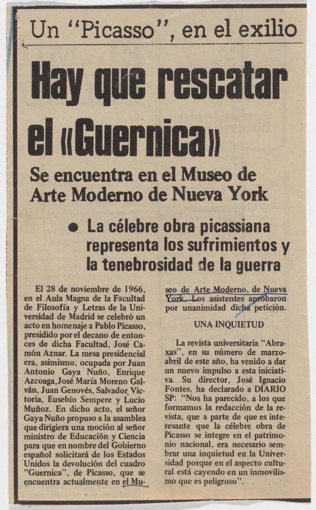 Hay que rescatar el Guernica