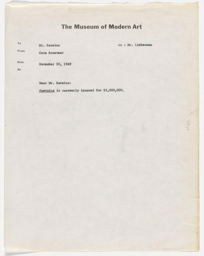 Cora Rosevear's letter to Walter Bareiss