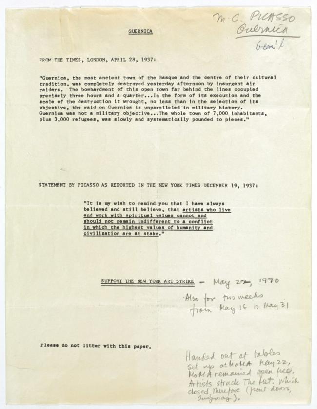 Support the New York Art Strike