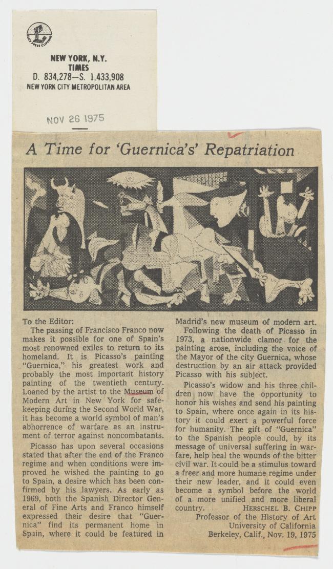 Hora de repatriar Guernica