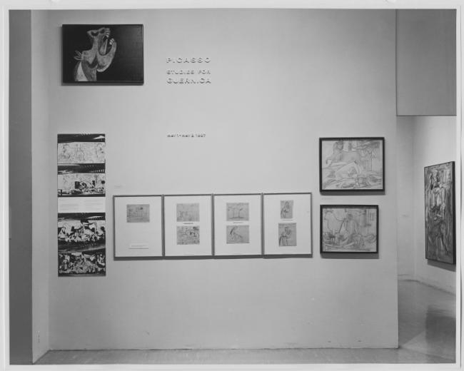 James Mathew, Vista de la exposición <em>Guernica: Studies and Postscripts</em>, MoMA, Nueva York, 2 de junio, 1967-13 de febrero, 1968