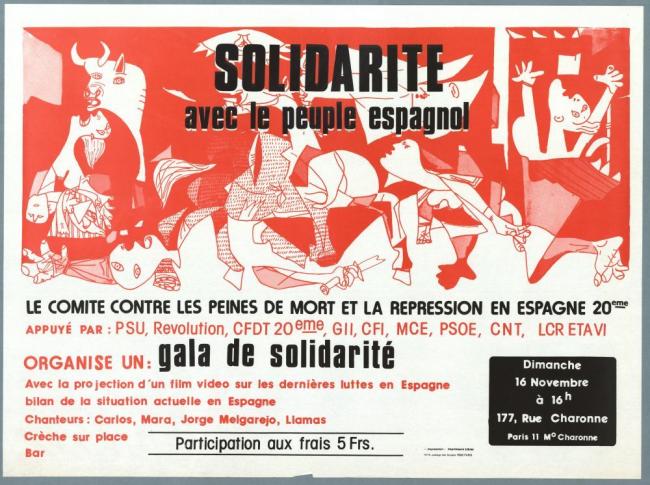 Solidarité avec le peuple espagnol