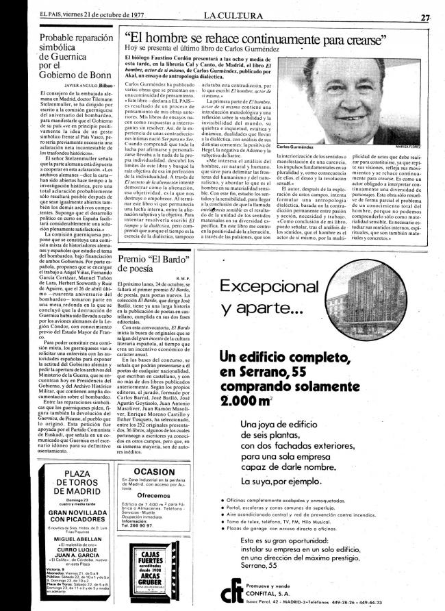 EN Probable reparación simbólica de Guernica por el Gobierno de Bonn