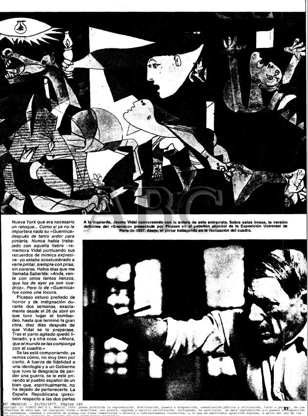 «Guernica», artículo aparecido en Los domingos de ABC