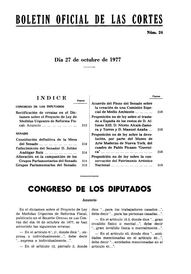 EN Boletín Oficial de las Cortes