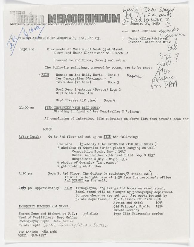 George Page's letter to William Rubin