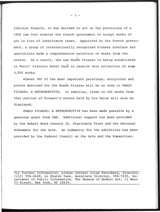 El legado de Pablo Picasso