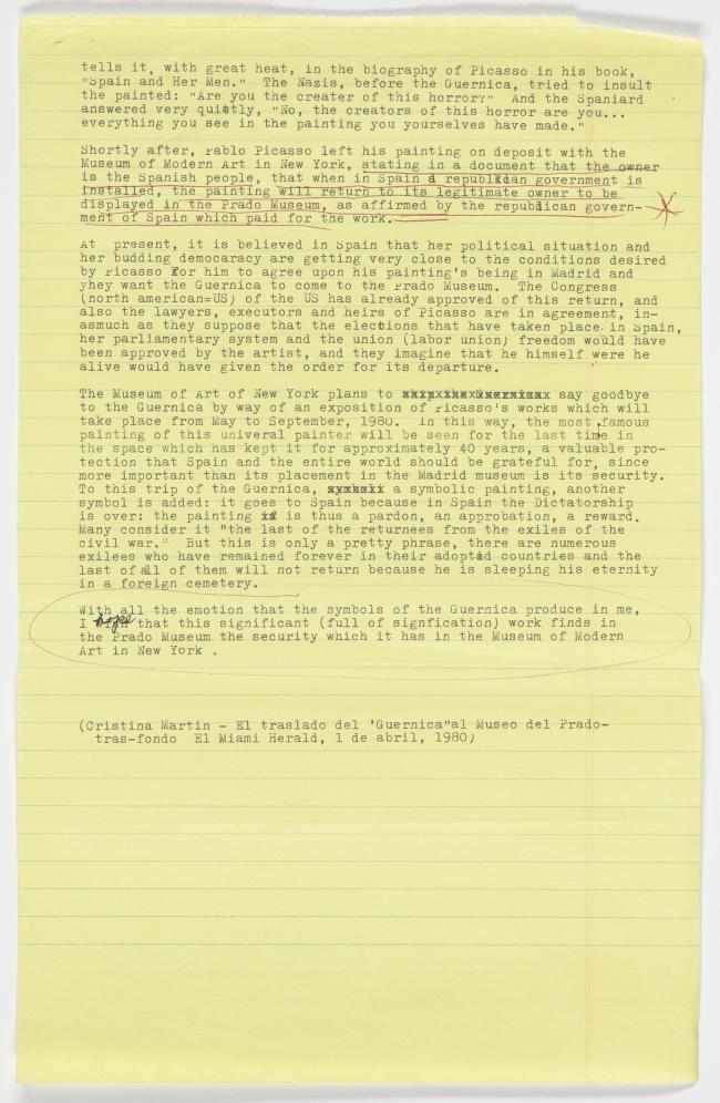 Guernica being transferred to the Museo del Prado-background