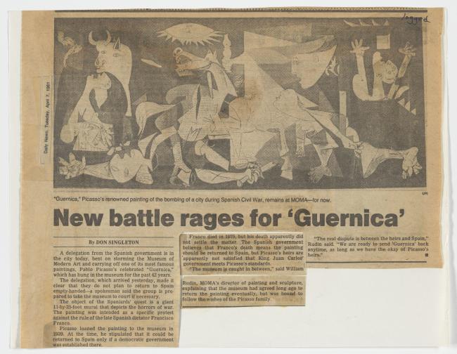 Nueva batalla por Guernica