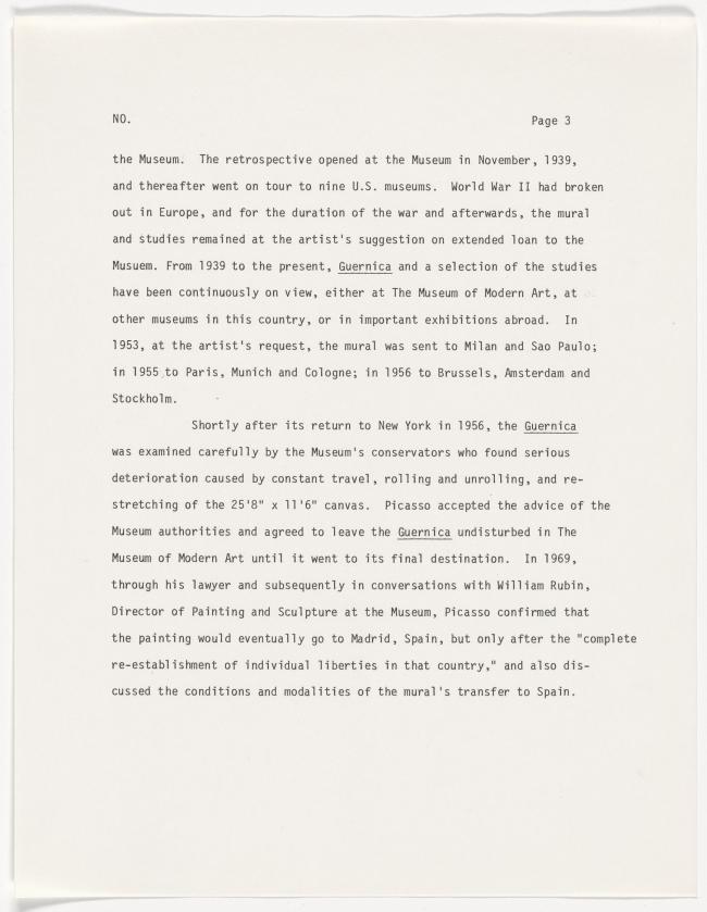 Guernica to go to Madrid's Museo del Prado 