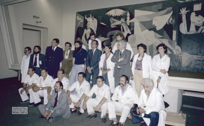 Guernica arrives in Madrid