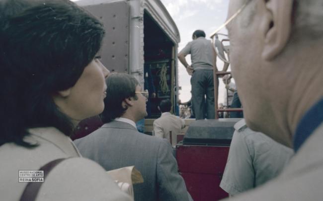 Guernica arrives in Madrid